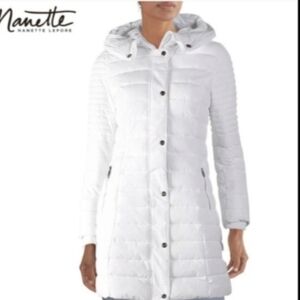 Nanette Lepore Women's White Puffer Coat NWOT